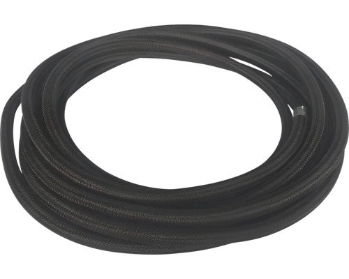Anschlusskabel Electroplast H03VV-F 3 x 0,75 mm², 3 m Schwarzer Gewebeschlauch aufgerollt
