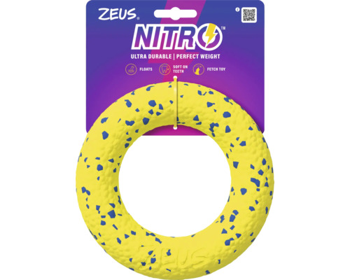 Zeus Nitro Hundespielzeugring, robust und schwimmfähig
