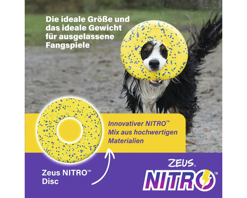 Zeus Nitro Disc Hundespielzeug mit Hund