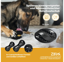 Zeus Chew Chasers Hundespielzeug aus Naturkautschuk mit Hund
