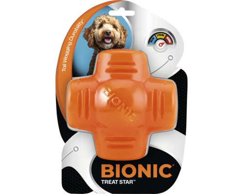 Bionic Treat Star Hundespielzeug in Verpackung