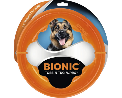 Bionic Toss-N-Tug Turbo Hundespielzeug in Ringform