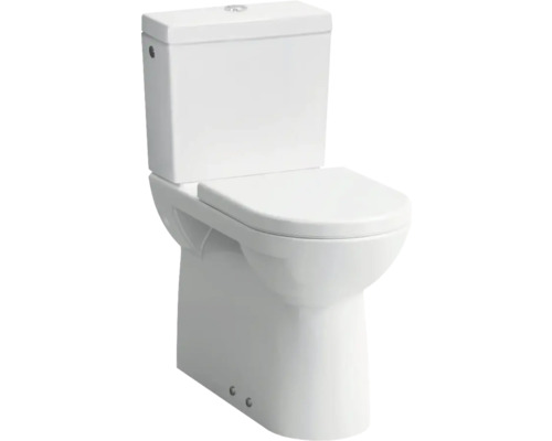 Stand-WC aus Keramik mit Spülkasten