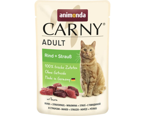 Animonda Carny Adult Katzenfutter Rind plus Strauß