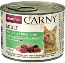 Animonda Carny Adult Katzenfutter Rind, Pute und Kaninchen in Dose