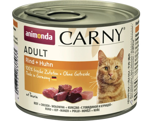 Animonda Carny Adult Katzenfutter Rind und Huhn in Dose