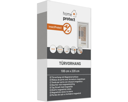 Verpackung eines Türvorhangs mit Magnetverschluss, Größe 100 cm x 220 cm