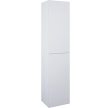 Weißer Badezimmer-Hochschrank mit zwei Türen für die Wandmontage