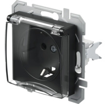 Schutzkontaktsteckdose mit Klappdeckel für den Aussenbereich