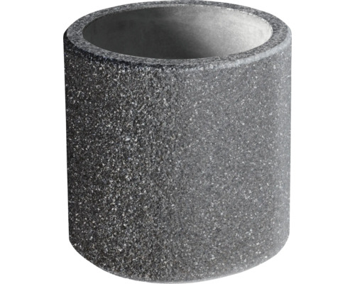 Leier Edlitzer Blumenwanne Rund Ø40 cm Zylindrischer Pflanztopf aus Stein