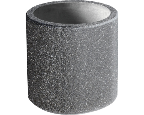 Leier Edlitzer Blumenwanne Rund Ø50 cm Zylinderförmiger Pflanztopf aus Stein für den Außenbereich