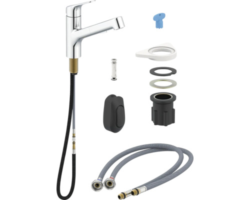 Küchenarmatur mit Zubehörteilen