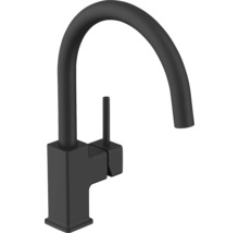 Schwarzer Küchenarmatur mit hohem Auslauf