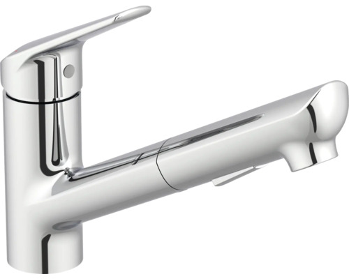 Küchenarmatur Series Okab mit Handbrause chrom glänzend Küchenarmatur mit ausziehbarer Brause