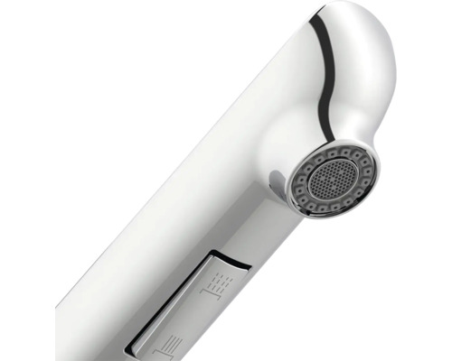 Detailaufnahme einer Armatur mit Brausefunktion