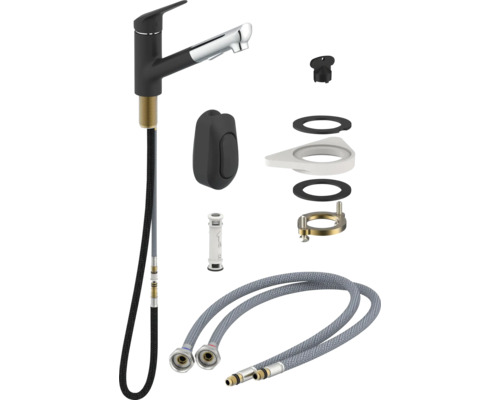 Küchenarmatur mit Zubehörteilen