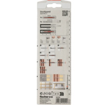 Fischer DuoXpand 10x140 T Dübel-Verpackung mit Montageanleitung und Produktdetails