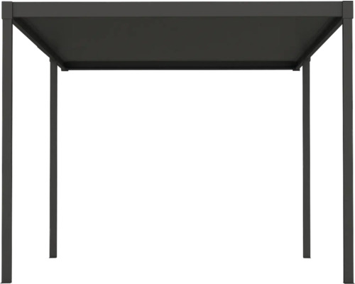 Freistehende Pergola mit rechteckiger Überdachung und vier Pfosten