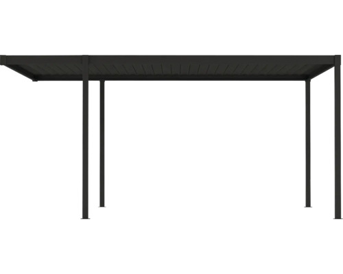 Pavillon mit rechteckigem Dach und Stützpfosten