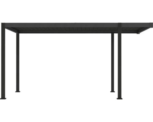 Pavillon mit Lamellendach zur Beschattung im Garten