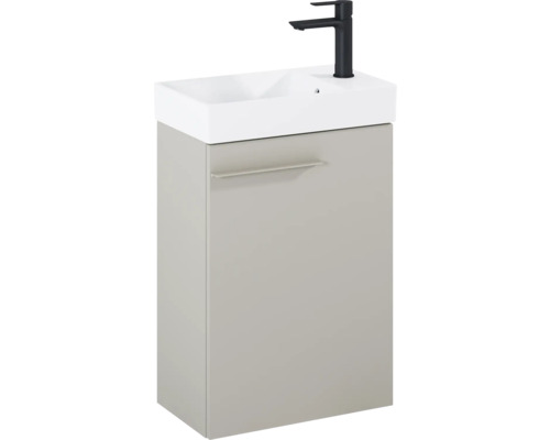 Waschtischunterschrank mit Waschbecken und Armatur