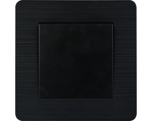 Taster e2 VILIS unterputz IP 20, schwarz Schalter aus Metall