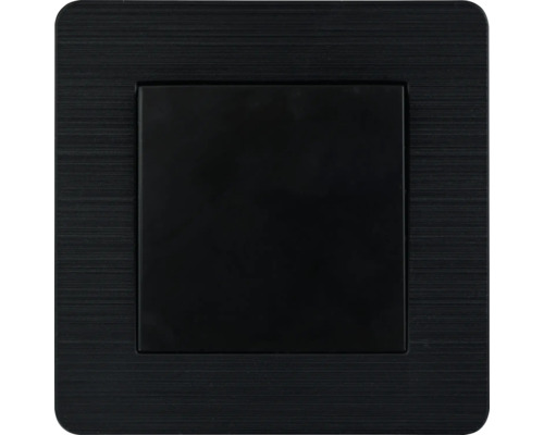 Wechselschalter e2 VILIS unterputz IP 20, schwarz Schalter mit rechteckiger Abdeckung