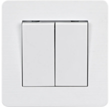 Doppelter Lichtschalter für die Wandmontage