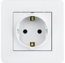 Steckdose mit quadratischer Blende