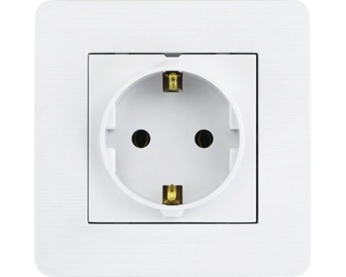 Steckdose mit quadratischer Blende