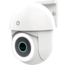 Weiße Überwachungskamera zur Wandmontage