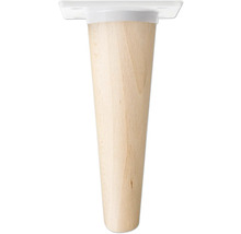 Möbelfuß aus Holz mit Montageplatte