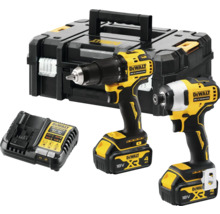 DeWalt Akku-Bohrschrauber, Schlagschrauber, Ladegerät und Werkzeugkoffer Set
