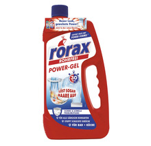 Rorax Rohrfrei Power-Gel zur Rohrreinigung in roter Flasche