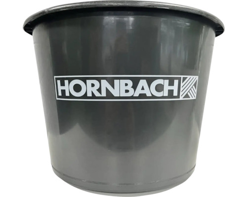 Baueimer Gripline Kunststoff Metall Ø 31 cm x 25 cm schwarz Eimer mit Hornbach Logo
