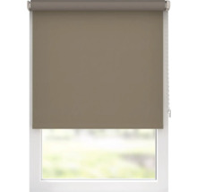 Fenster mit heruntergelassenem Rollo