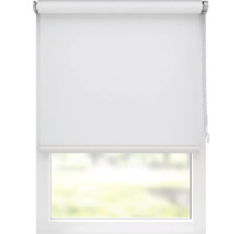 Weißes Rollo am Fenster zur Lichtregulierung