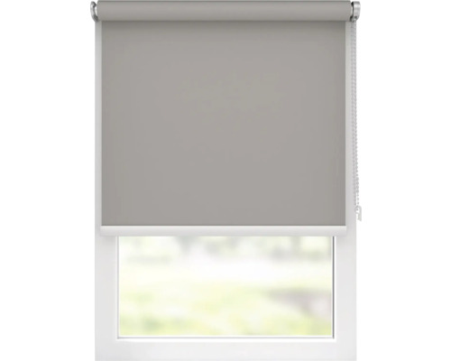 Graues Rollo am Fenster