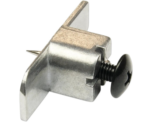Sonava Function Fixierpunkte Aluminium schwarz inkl. Schrauben M5 x 20 mm Pack = 4 Stück Befestigungsklammer mit Nagel und Schraube