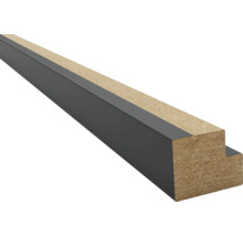 Holzprofil mit Metalleinfassung