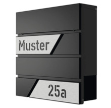 Briefkasten mit Muster und Hausnummer 25a