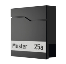 Briefkasten mit Muster und der Nummer 25a
