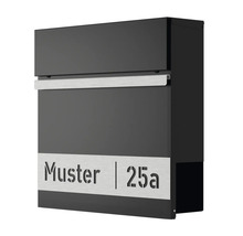Briefkasten mit dem Schriftzug Muster 25a