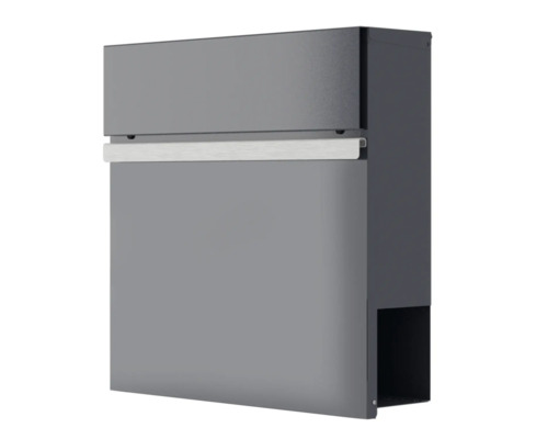 Wandbriefkasten HEIDEMANN DESIGNline BK3 38x38x11 cm, anthrazit Grauer Briefkasten zur Wandmontage