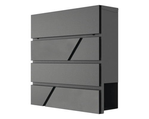 Wandbriefkasten HEIDEMANN DESIGNline BK1 38x38x11 cm graphit Briefkasten mit modernem Design