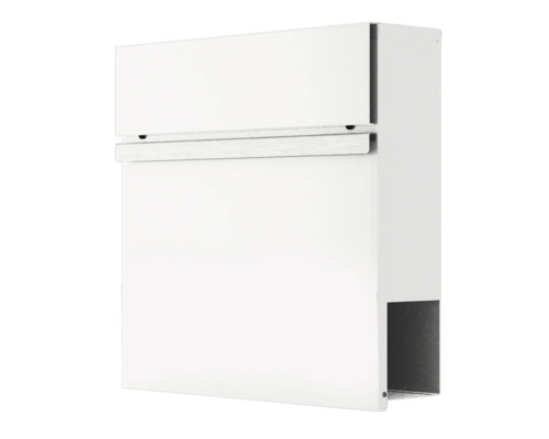 Wandbriefkasten HEIDEMANN DESIGNline BK3 38x38x11 cm weiß Weiße Briefkastenanlage für den Außenbereich