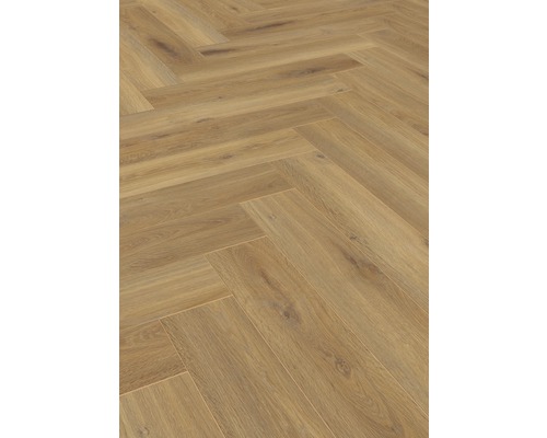 Verlegtes Fischgrätparkett aus Holz