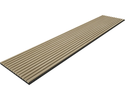 Sonava Akustikpaneel Eiche Stockholm 3-seitig furniert naturgeölt 2600 x 520 x 21 mm Akustikpaneel für Wand- und Deckenverkleidung