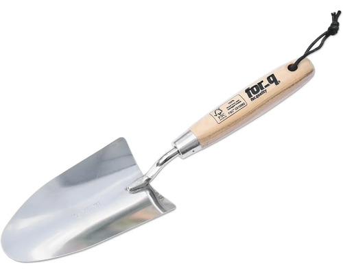 Gartenkelle mit Holzgriff und Aufhängeschlaufe