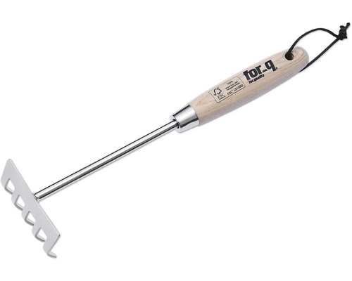 Gartenrechen mit Holzgriff und Aufhängeschlaufe